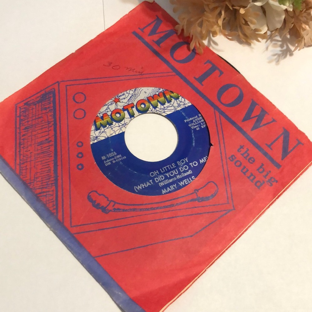 Motown Record My Guy Mary Wells 45 Vinyl Record Small vinyl record MY GUY